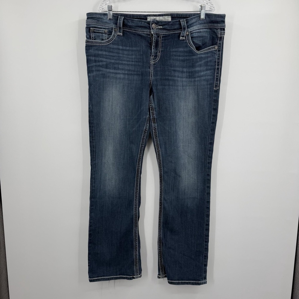 Buckle BKE Jeans Womens Blue 36 Bootcut Embroidered Harper Medium Wash